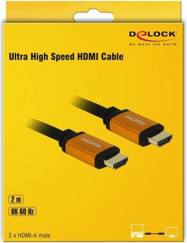 Productafbeelding Delock HDMI (Type A) - HDMI (Type A) (2 m, HDMI)