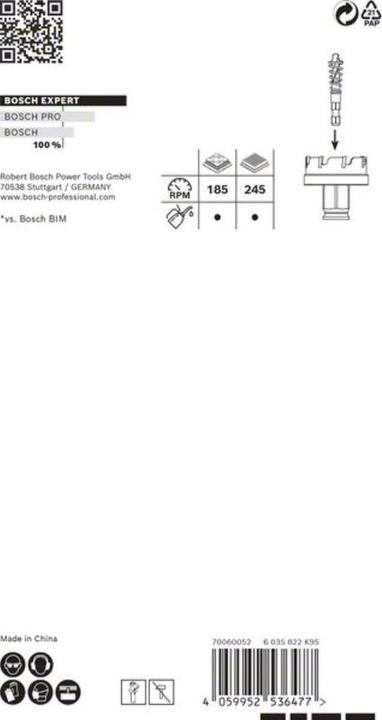 Actual product image Bosch Professional Zubehör EXPERT Sheet Metal Hole Saw 68 x 5 mm (68 millimetres)