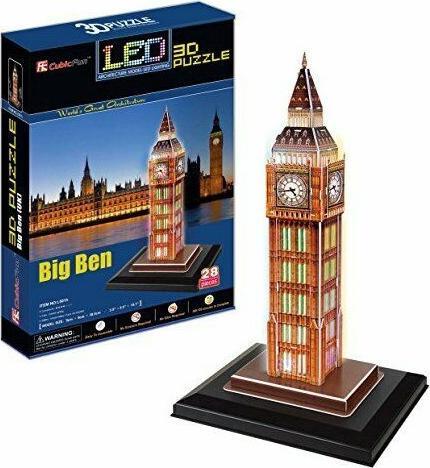 Image du produit Cubicfun Puzzle 3d Big Ben LED (28 pièces)