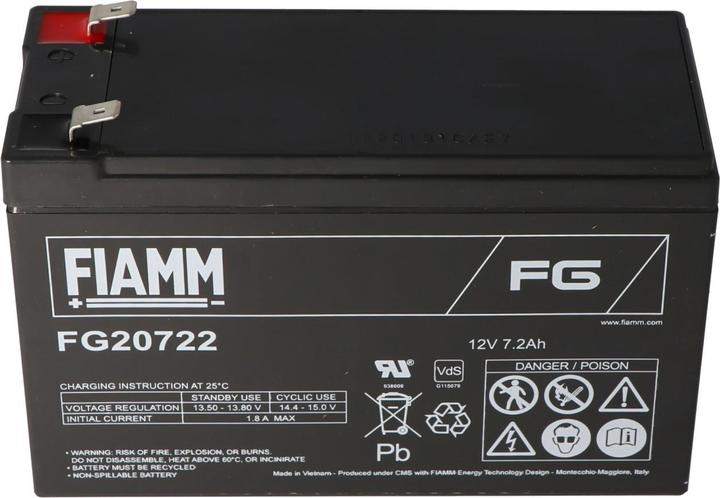 Immagine prodotto Fiamm Batteria FG20722 con contatti a innesto da 6,3 mm (12 V, 7.20 Ah)