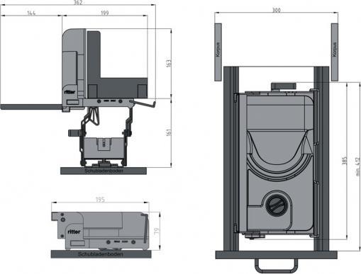 Produktbild Dr. Ritter Einbau-Allesschneider AES 52 S-300