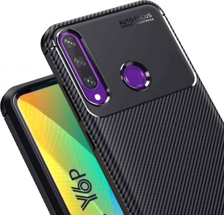 Produktbild Screenguard Huawei Y6p Hülle Carbon Design TPU Case (Huawei Y6p)
