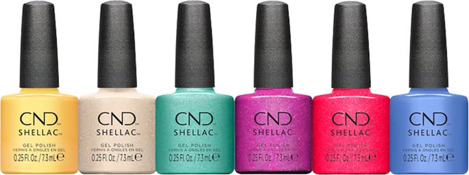 Produktbild CND Schellack Motley Blau 7.3ml (Blau, Gel-Effekt Nagellack)