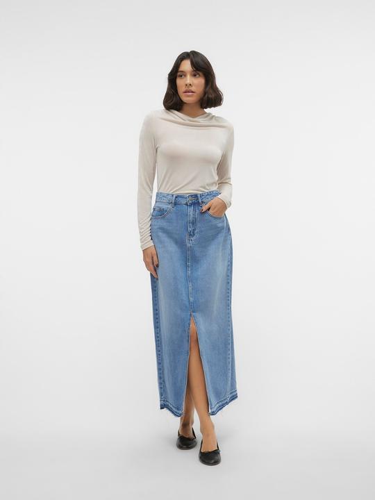 Actual product image Vero Moda VMZAYLA HR SLIT LONG DNM SKIRT LI3101 Denim Skirt (S)