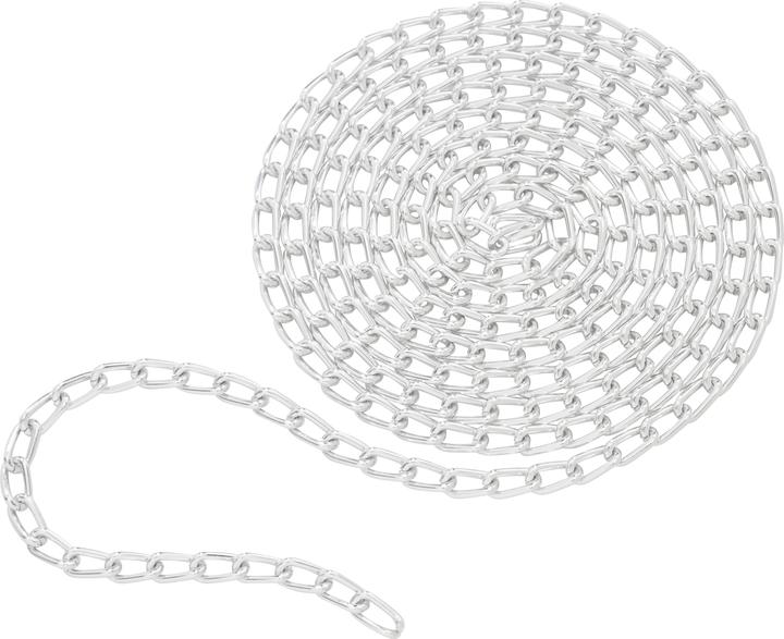 Pracht Gliederkette, 1 m, Aluminium, ca. B 3,5 x H 6 mm (Aluminium)