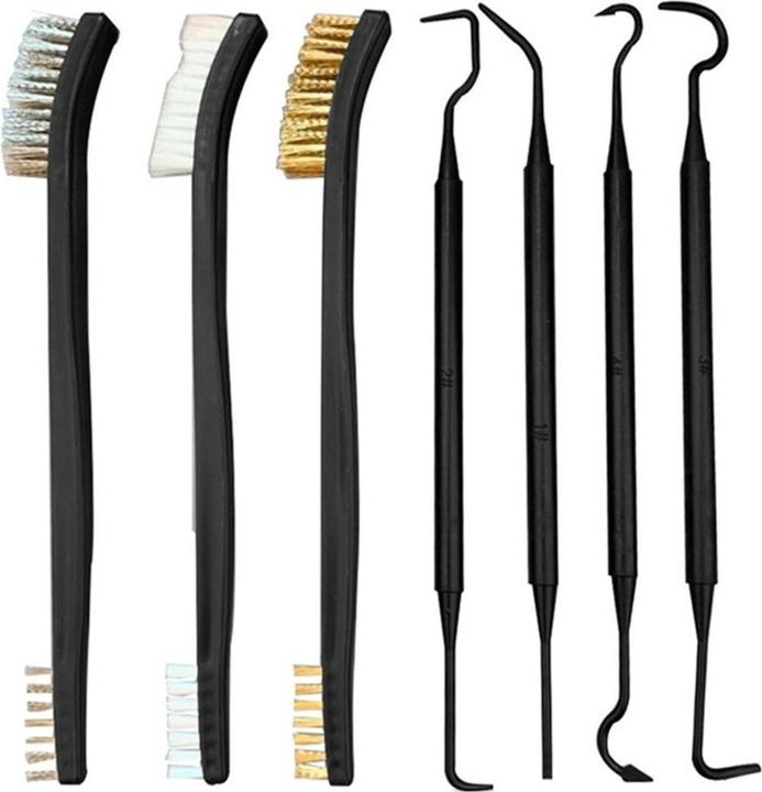 König Design Drahtbürste Reinigungsbürste Metallbürste Messing Nylon Edelstahl Bürste Set Neu