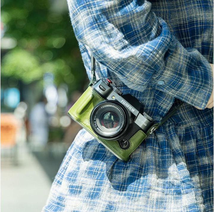 Image du produit SmallRig 4711 Kit demi-coque en cuir pour X T50 (Vert) (Étui pour accessoires de caméra, 1.26 l)