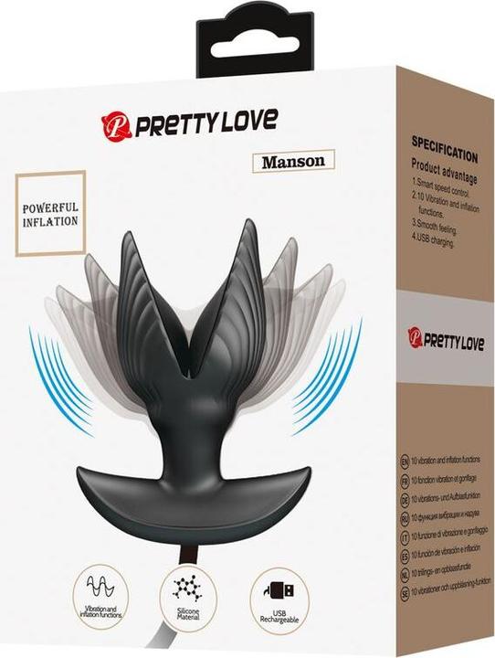 Actual product image Pretty Love Inflatable & Rechargeable Anal Plug