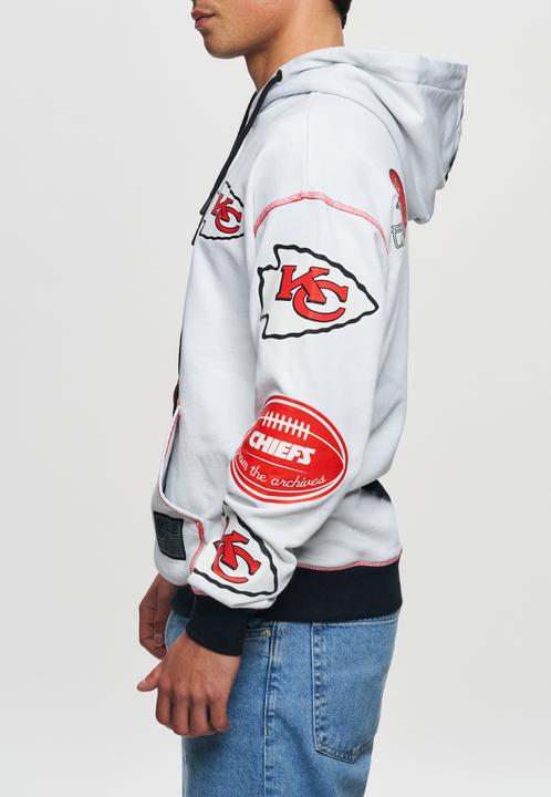 Produktbild Recovered Re:covered Fleece Hoody - INK DYE Kansas City Chiefs - XL (XL)