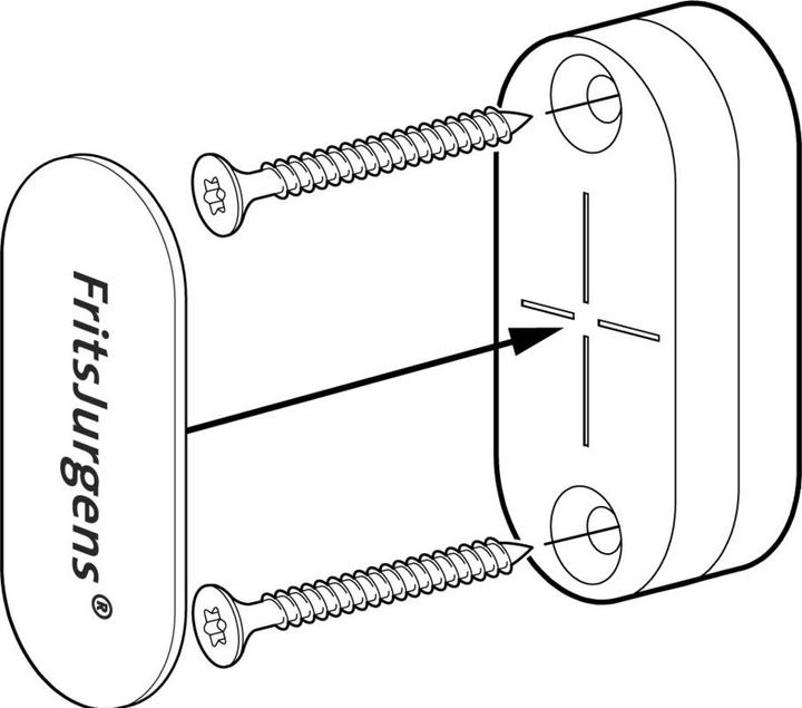 Actual product image FritsJurgens Haltemagnete FLUSH schwarz 50x22x15mm