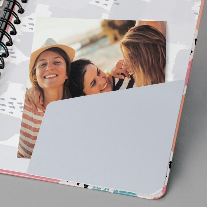 Produktbild Sigel Spiral-Notizbuch Jolie®, Hardcover, matt, Brush Marks, Dot-Lineatur (punktkariert), Einsteckfach, al (A5, Gepunktet, Harter Einband)