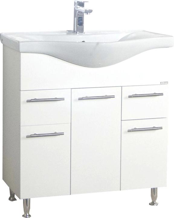 VCM 2-piece washbasin Bathroom furniture set Washbasin drawers Hinged doors Lisalo XL