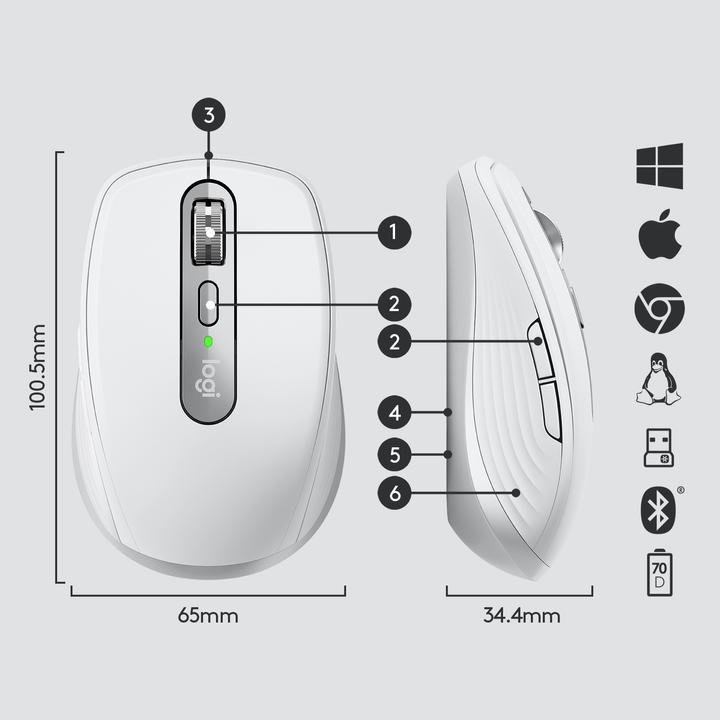 Actual product image Logitech MX Anywhere 3 (Wireless)