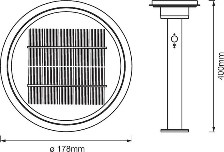Image du produit Ledvance Endura Style Solar Double Circle (400 lm, IP44)
