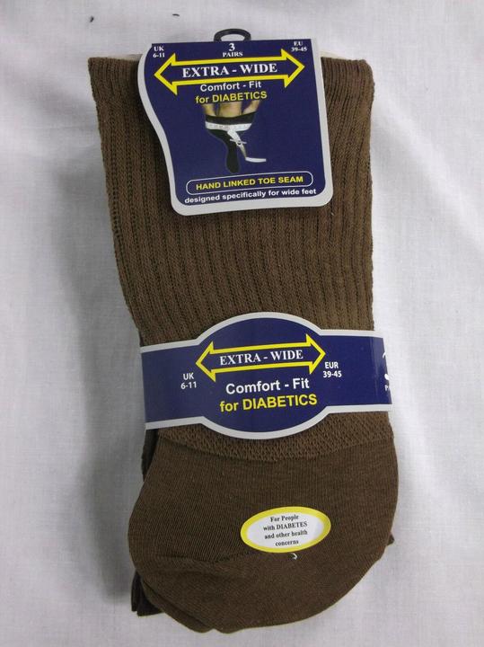 Immagine prodotto Universal Textiles Calzini extra larghi comfort fit (3 paia) (confezione da 3, 39 - 45)
