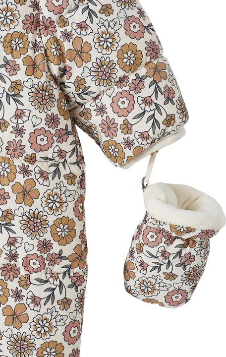Produktbild Vertbaudet Baby Winter-Overall mit Fleecefutter, geblümt (98)