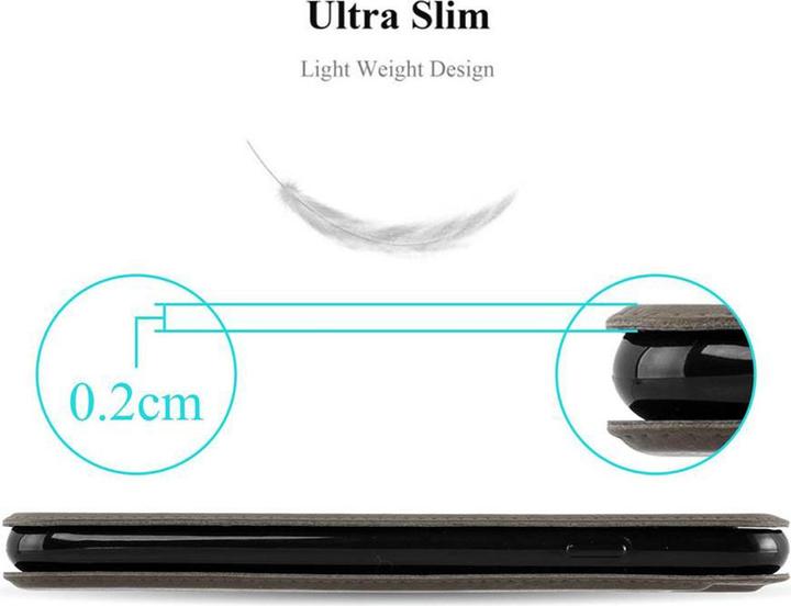 Actual product image Cadorabo Book with View double window cover (Motorola Moto G5 Plus)