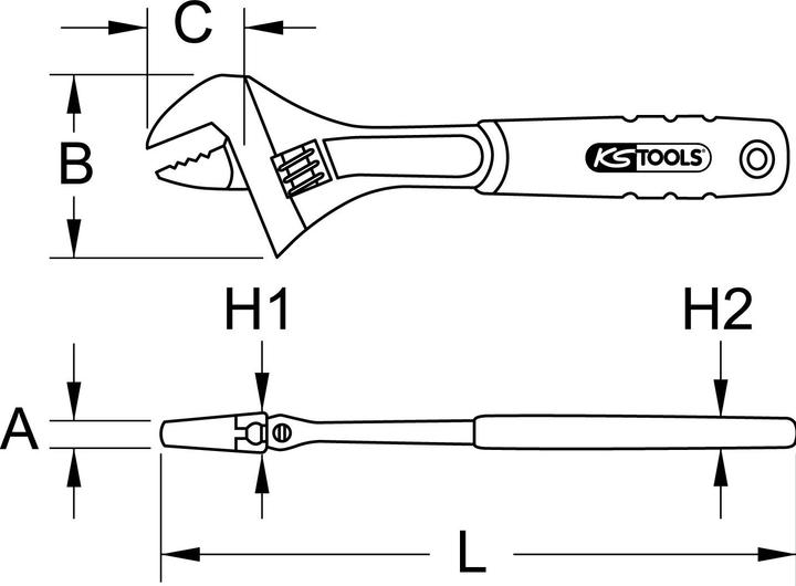 Produktbild KS Tools Rollgabelschlüssel (23 mm)