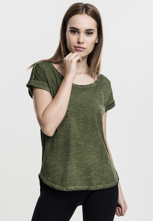 Immagine prodotto Urban Classics Tee lungo da donna a forma di schienale con tintura spray (XS)