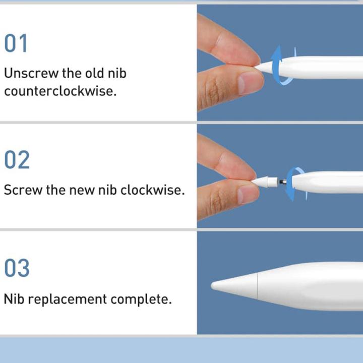 Image du produit Baseus Stylet actif à écriture fluide avec indicateurs LED (avec rejet de la paume) Blanc (Incluant : T