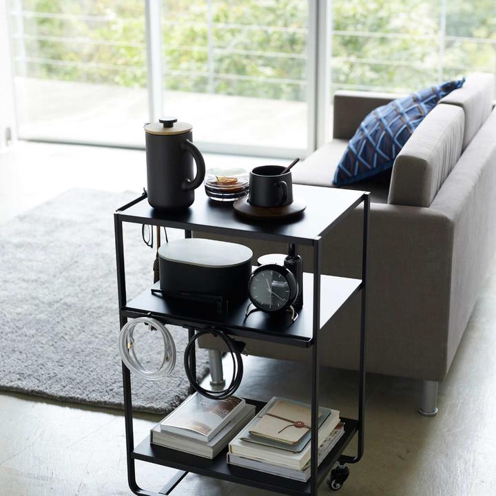 Image du produit Yamazaki Küchenwagen - 3 Level - Turm - Schwarz