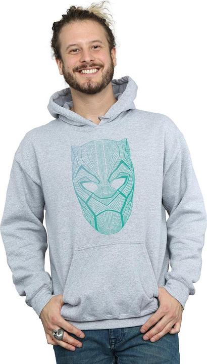 Immagine prodotto Felpa con cappuccio con maschera tribale di Pantera Nera (XXL)