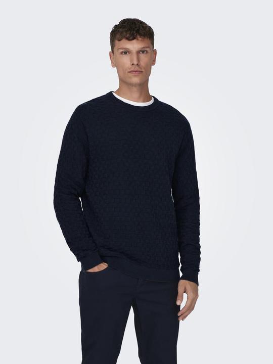 Produktbild Only & Sons Onskalle Reg 12 Struc Crew Knit Noos (XS)