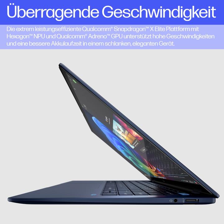 Actual product image HP EliteBook Ultra G1q (14", Snapdragon X Elite X1E-78-100, 16 GB, 512 GB, DE)