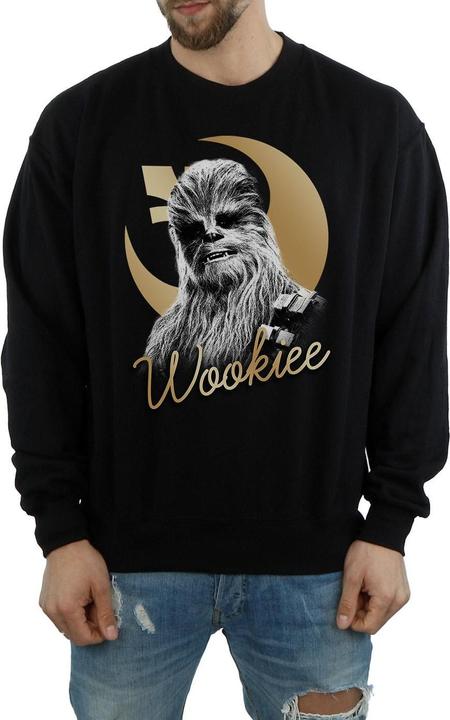 Actual product image Star Wars Mens The Last Jedi Gold Chewbacca Sweatshirt (S)