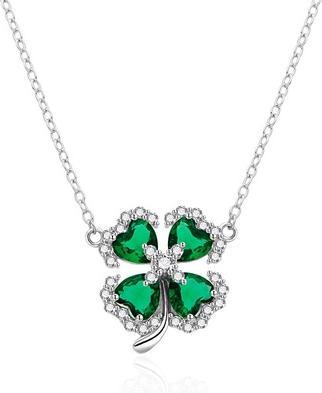 Produktbild Agato - Silver necklace Four-leaf clover AGT-N021WGR