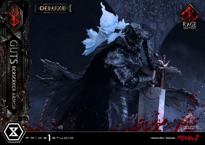 Actual product image Prime 1 Studio Berserk statuette 1/4 Guts Berserker Armor Rage Edition Deluxe Version 67 cm