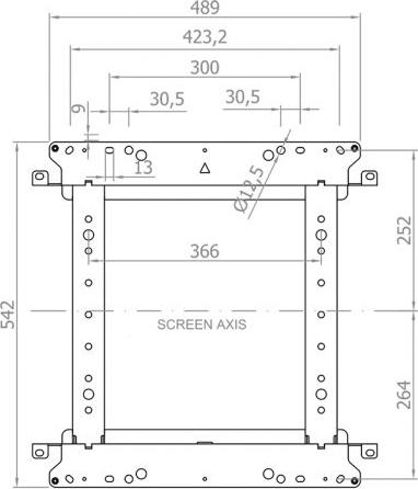 Immagine prodotto Hagor VWH-3 - Kit di montaggio (a parete) per schermo piatto - Nero - Schermo (Muro, 55", 70 kg)