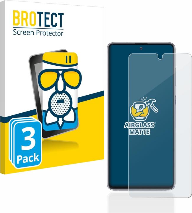 Actual product image BROTECT AirGlass Glass Matte (3 Piece, Samsung Galaxy Note 10 Lite)