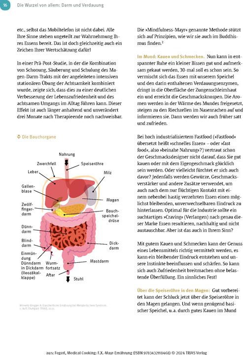 Actual product image Medical Cooking: F.X. Mayr-Ernährung (German, Sepp Fegerl, Philipp Buttinger, 2024)