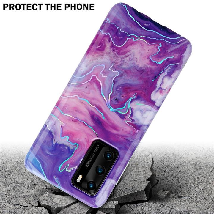 Produktbild Cadorabo IMD TPU Bunter Marmor Cover (Huawei P40)
