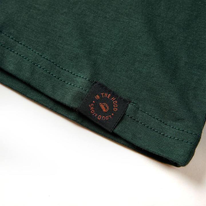 Actual product image VidaXL Children's long-sleeved shirt dark green 92,Material: 100 (92)