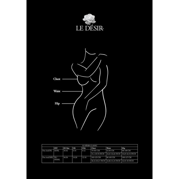 Actual product image Le Désir Fishnet and Lace Suspender Bodystocking (One size)