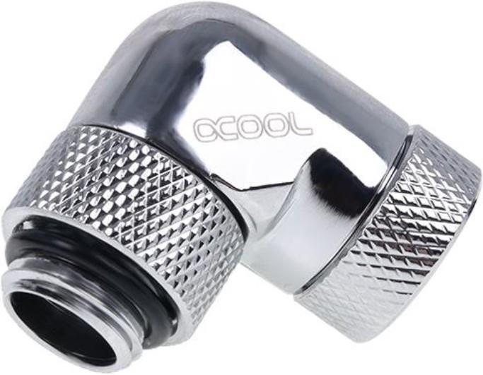 Actual product image Alphacool Icicle Angle adapter 90° rotatable G1/4 AG to G1/4 IG