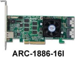 Immagine prodotto Areca Controller Raid ARC-1886-16I 16 porte Tri Mode PCIe 4.0 x8 2x SFF 8654 LP