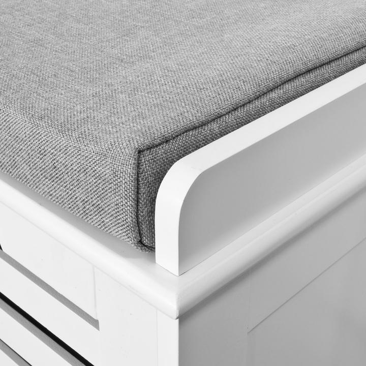 Image du produit SoBuy Schuhbank mit Sitzkissen (105 cm)