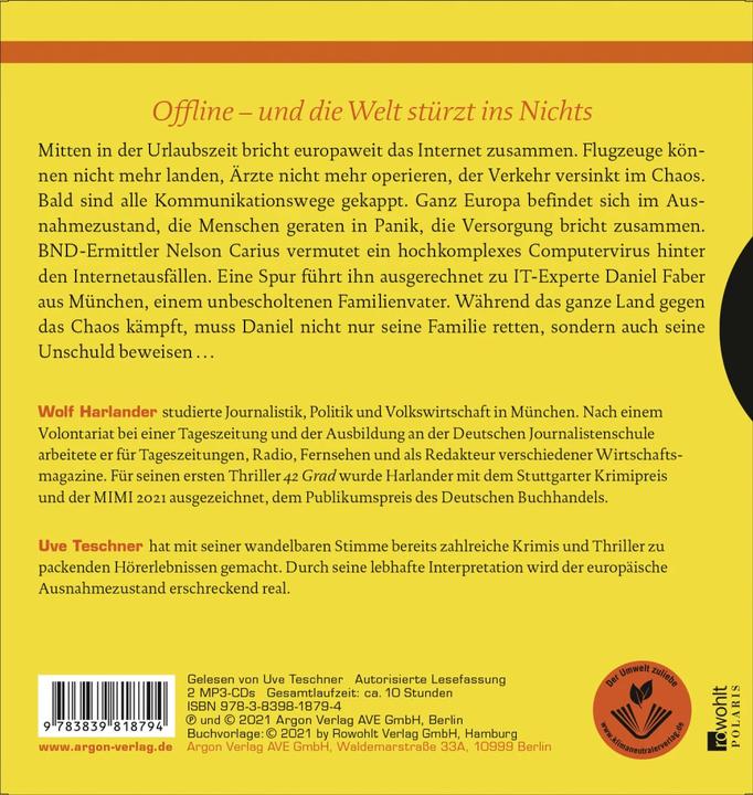 Image du produit Erreur système (Loup Harlander, Uve ordinateur de test, Allemand)
