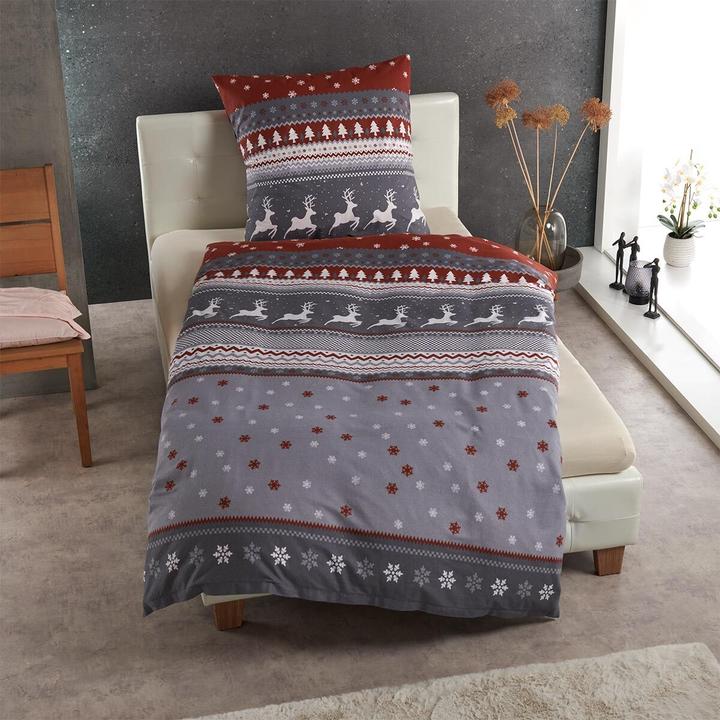 Produktbild Traumschlaf Hirsche (Bettwäsche Set, 160x210 cm + 65x100 cm)