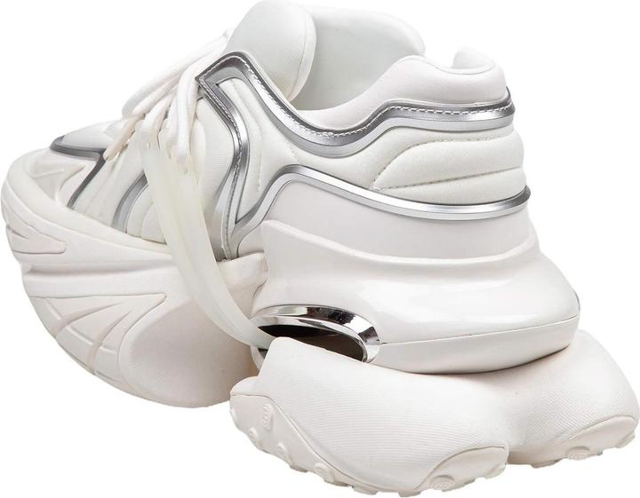 Produktbild Balmain unicorn wave neoprene and leather sneakers white color (40)