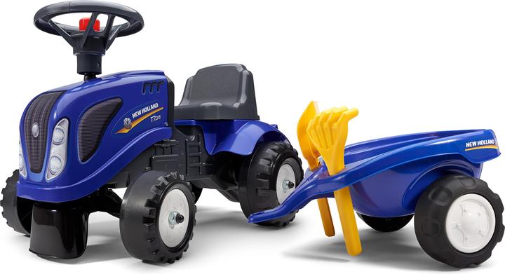 Falk Toys New Holland skid steer + trailer
