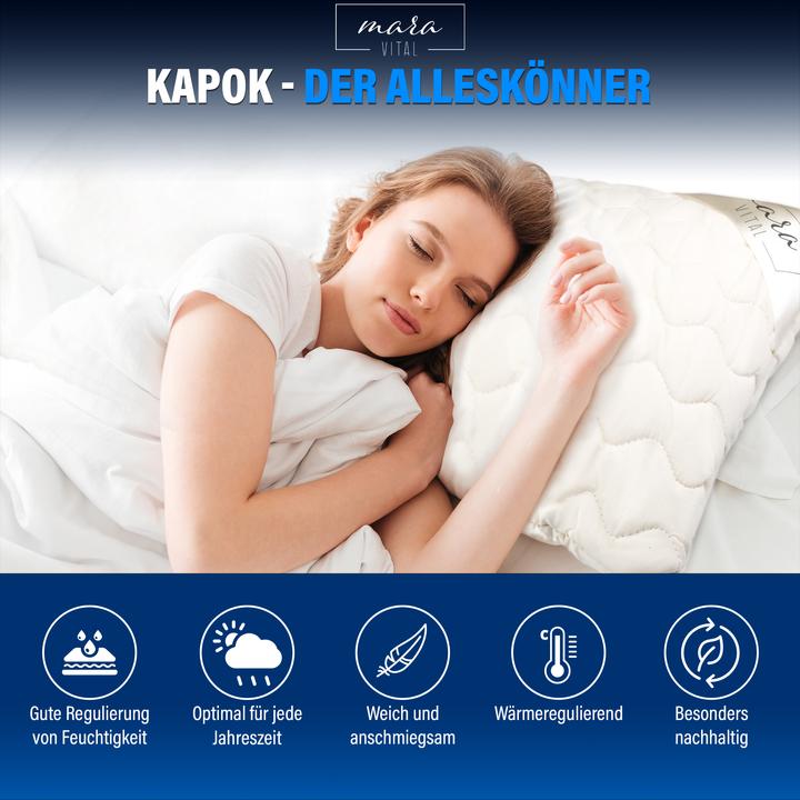 Image du produit Mara Vital Oreiller en kapok (65 x 65 cm)