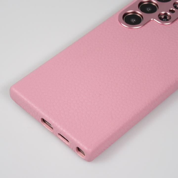 Actual product image PhoneLook Coque Cuir de veau luxe grainé intégral avec boutons métalliques et MagSafe (Samsung Galaxy S24 Ultra)