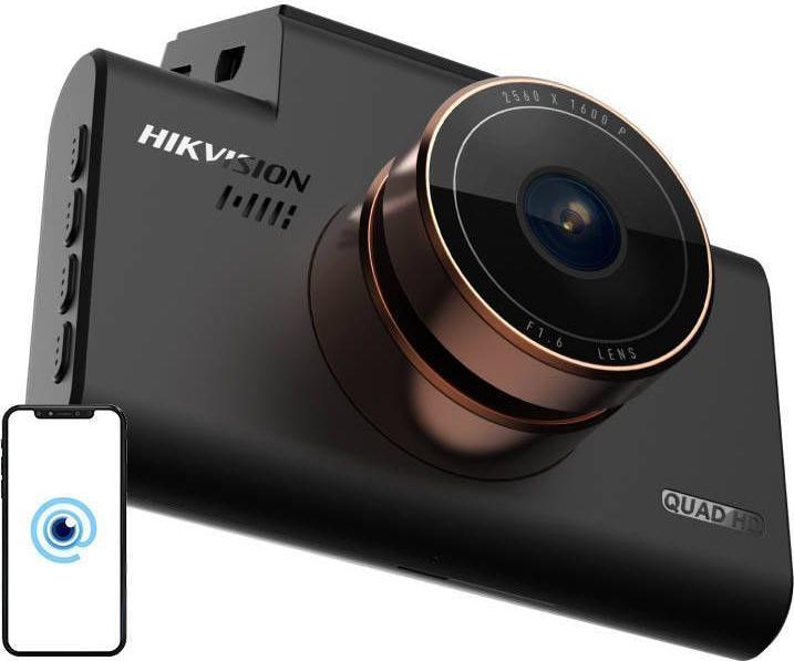 Immagine prodotto Hikvision Telecamera da cruscotto C6 Pro 1600p/30fps (WiFi, Ricevitore GPS, Accelerometro, Microfono incorporato)