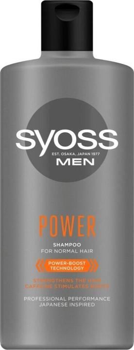 Syoss Men Power Shampoo für normales Haar 440ml (440 ml, Flüssiges Shampoo)