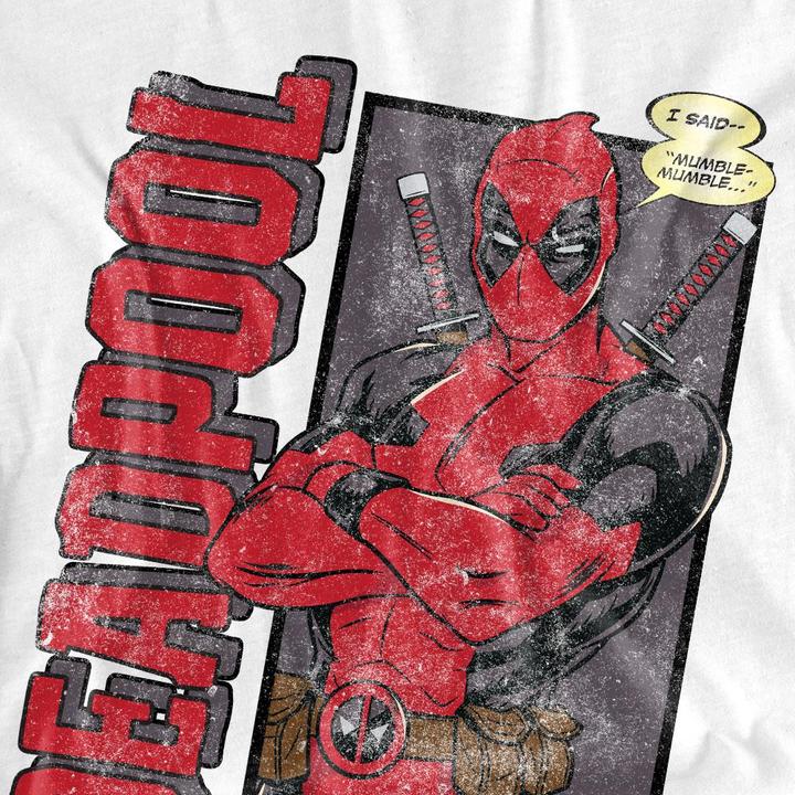 Actual product image Deadpool Unisex Adult I Said Mumble T-Shirt (S)