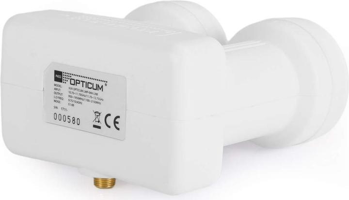 Actual product image Opticum Monoblock Single LMP-04H (AH) 6° Astra Hotbird (Single LNB, 40mm)